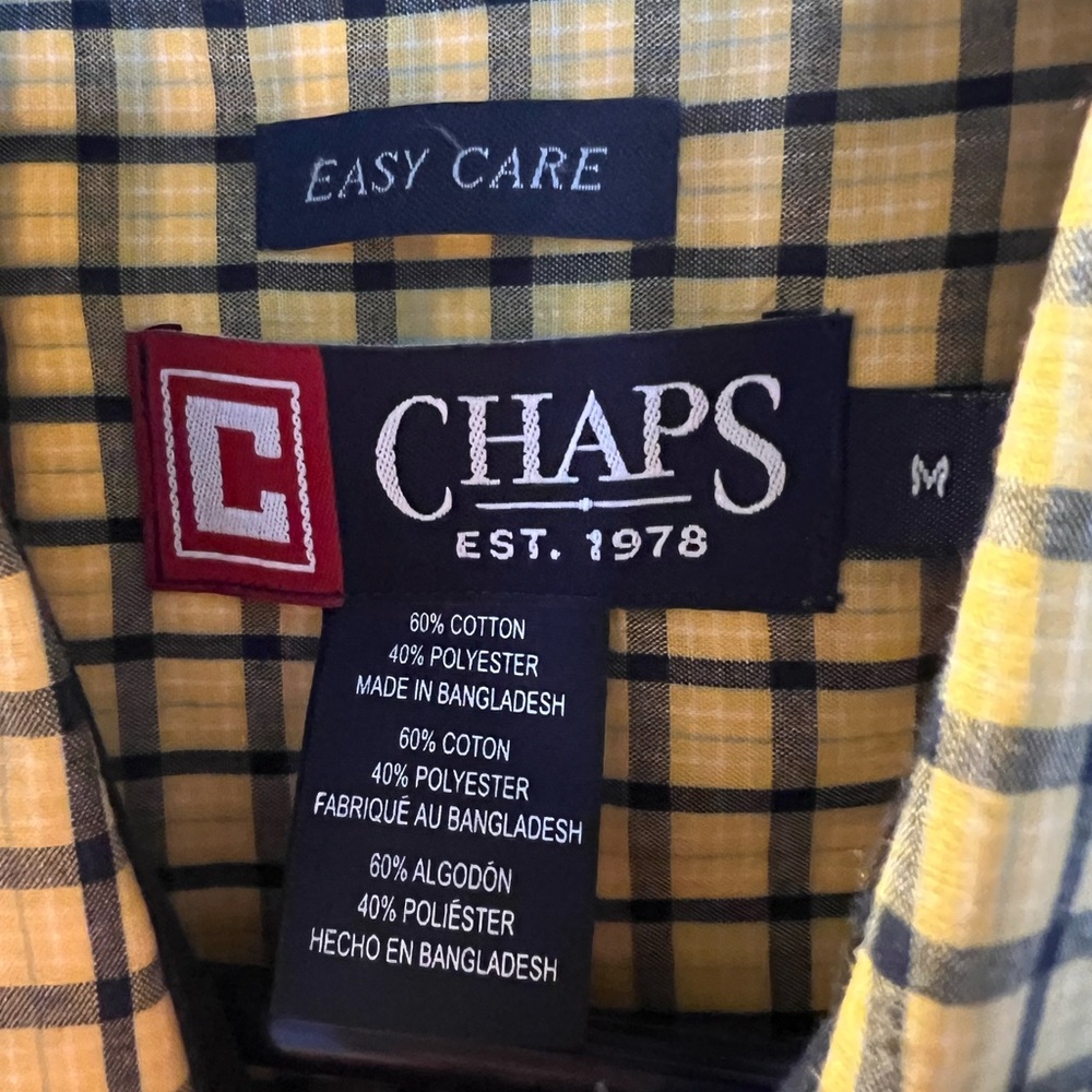 Chaps Medium Long Sleeve Button Down - image 2